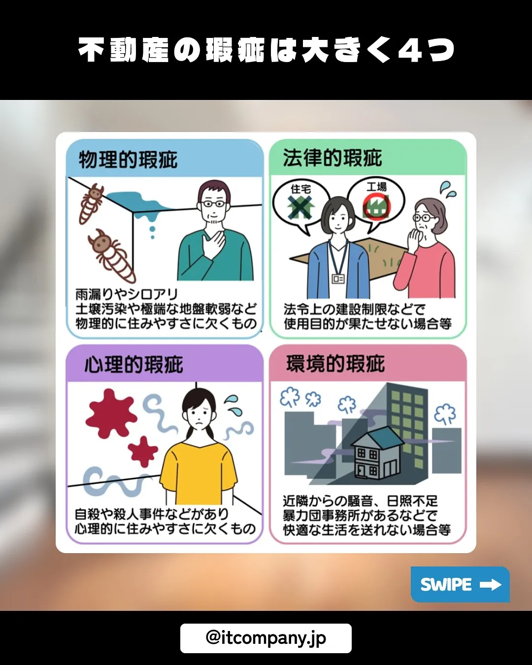 瑕疵とは？家を売る前に必ず知っておいて✋