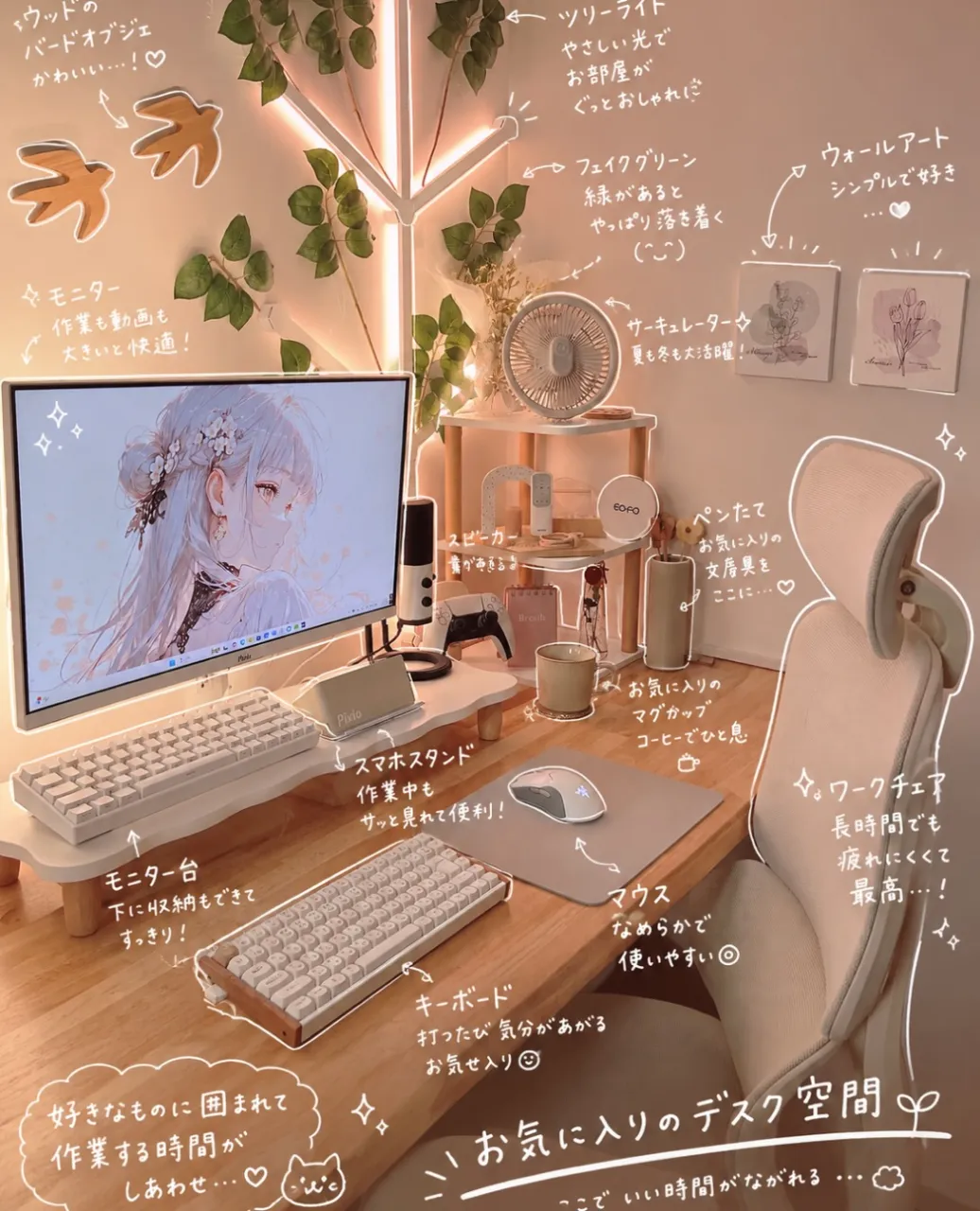 個性を出すパソコンデスク🖥️